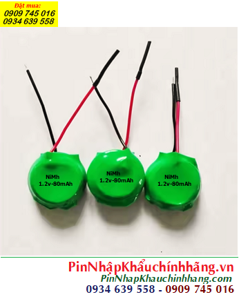 Pin sạc 1/V80H (1.2V-80mAh), Pin sạc NiMh 1/V80H (1.2V-80mAh), Pin nuôi nguồn TIMER 1/V80H (1.2V-80mAh)